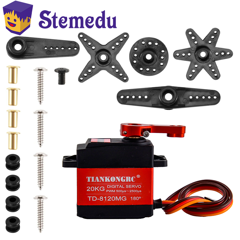 Servo Pan Tilt - Водонепроницаемый цифровой сервопривод с металлической шестерней,