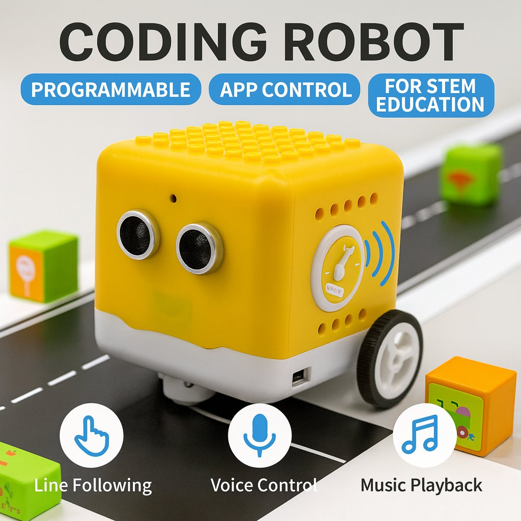 Microbit Robot - Программируемый комплект робота Kidsbits, робот с