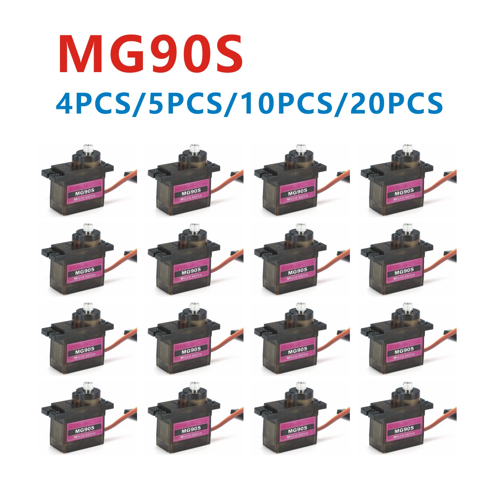 Servo Sg90 - 4/5/10/20 шт. MG90S металлическая шестерня RC