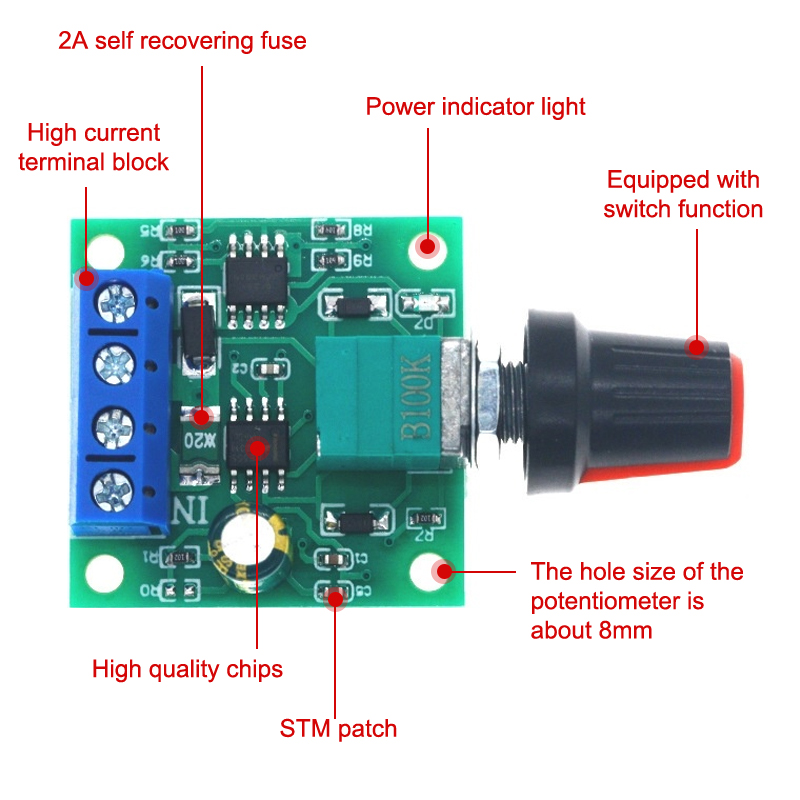 1 шт. Регулируемый драйвер дви – обзор и цена Dc Motor 12V