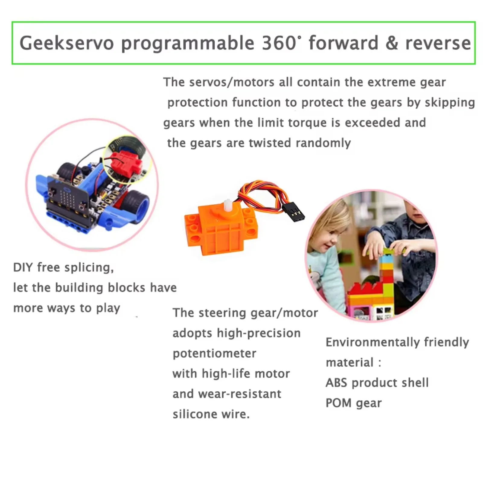 4 шт. сервоприводы Geekservo с – обзор и цена Microbit Robot