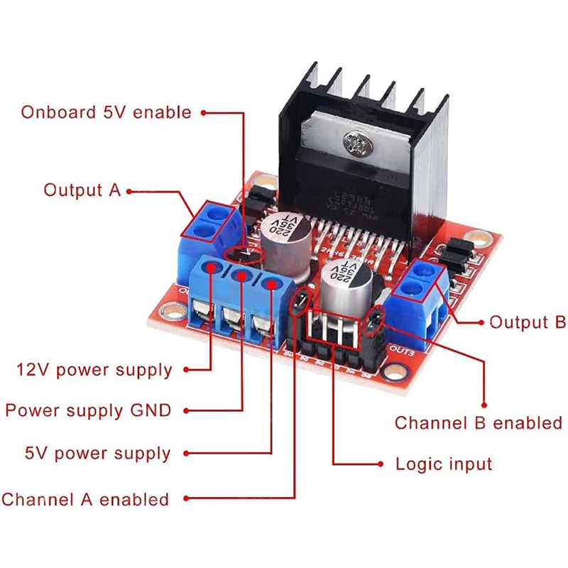 L298N модуль платы драйвера L2 – обзор и цена Motor Driver L298N