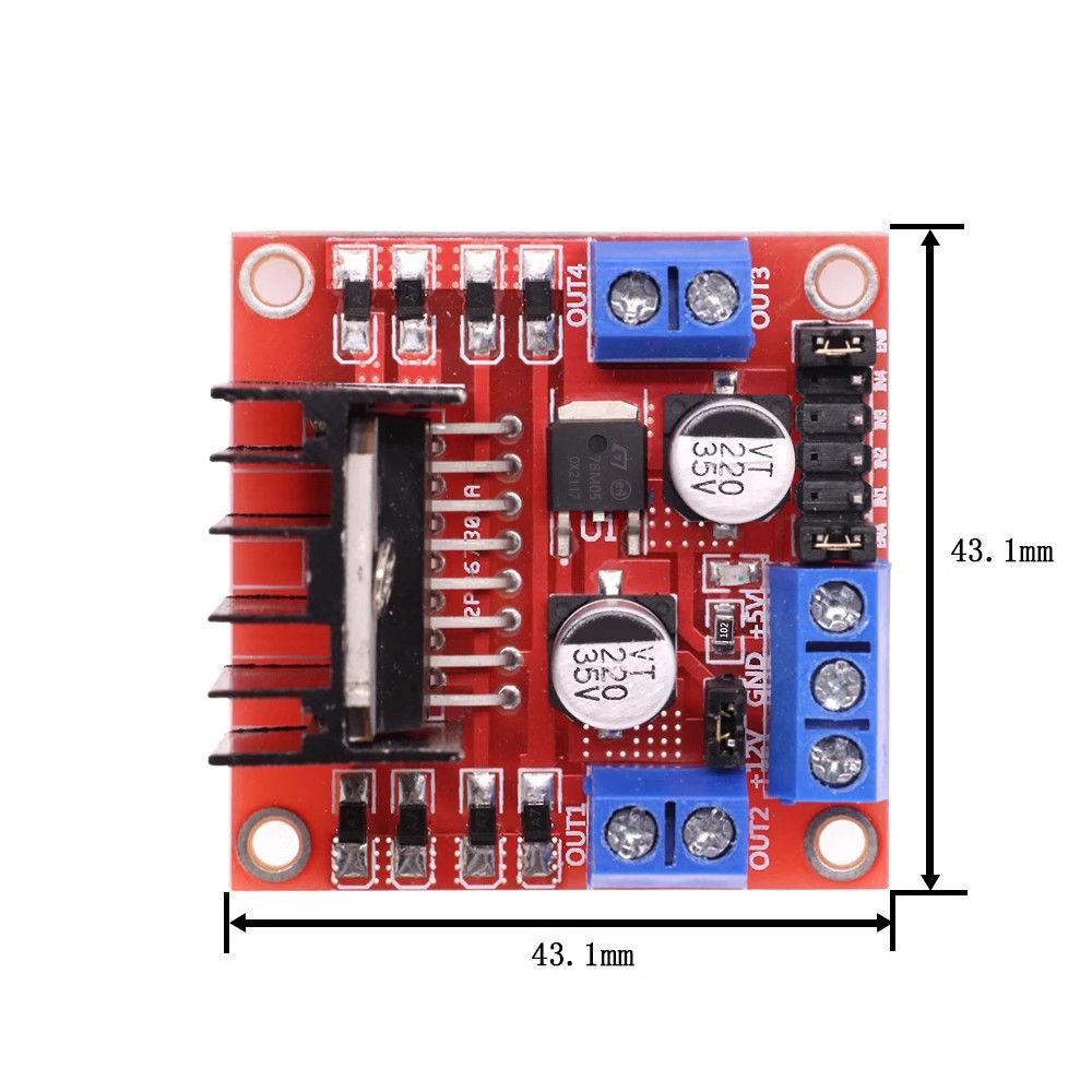 1~100 шт. L298N Двухканальный  – обзор и цена Motor Driver L298N