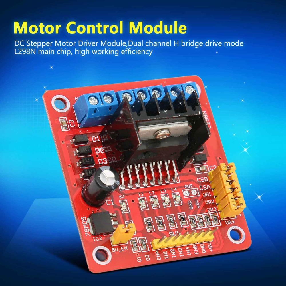 Модуль драйвера шагового двига – обзор и цена Motor Driver L298N